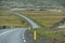 Iceland Road Roads Landscape View of Fields, Vegatation, Montains, Lakes, Rivers, - Europe