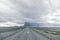 Iceland roads, mountain roads, mountains in the clouds, straight roads