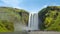 ICELAND TIMELAPSE VIDEO: Iceland waterfall Skogafoss in Icelandic nature landscape - Video Timelapse