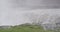 Iceland tourist couple walking Dettifoss waterfall