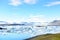 Iceland travel nature landscape of Jokulsarlon glacial lagoon glacer lake on Iceland. Famous tourist destination