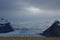 Iceland Vatnajokull glacier under the clouds