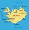 Iceland - vector map of country