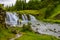 Iceland waterfall fishing