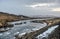 Iceland Winter River Landscape
