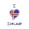 Icelander flag patriotic t-shirt design.