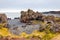 Icelandic beach with black lava rocks, Snaefellsnes peninsula, Iceland