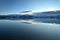 Icelandic glacial lake with mountains