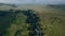 Icelandic green hills and panoramas. Fjadrargljufur canyon