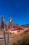 Icelandic landscape of colorful volcanic caldera Askja, geothermal Viti crater lake in the middle of volcanic desert in Highlands