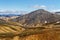 Icelandic mountain landscape. Colorful volcanic mountains in the Landmannalaugar geotermal area