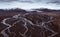 Icelandic panoramas, aerial view on the lands