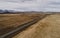 Icelandic panoramas, aerial view on the lands