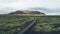 Icelandic panoramas, aerial view on the lands