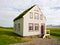 Icelandic traditional house in countryside