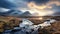 Icelandic Winter Wonderland: Digital Fantasy Landscapes With Autumn Foliage