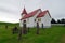 Icelandig rural church and cemetery, Iceland