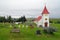 Icelandig rural church and cemetery, Iceland