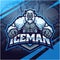 Iceman esport mascot logo design