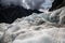 Icescape on a glacier in New Zealand