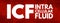ICF - intracellular fluid acronym, medical concept