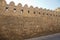 Icheri Sheher in Baku. Azerbaijan . Gate of the old fortress, entrance to Baku old town. Baku, Azerbaijan. Walls of the