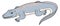 ichthyosaurus crocodile dinosaur ancient vector illustration transparent background
