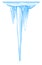 Icicles cluster isolated illustration