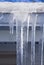 Icicles on the Gutter Closeup