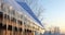 Icicles Hanging Majestically from the Roofs of Houses