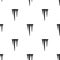 Icicles icon in black style isolated on white background. Weather pattern stock vector illustration.