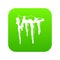 Icicles icon digital green