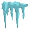 Icicles icon isolated