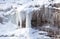 Icicles on rock at Low Tatras, Slovakia