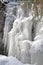 Icicles on rock at Low Tatras, Slovakia