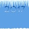 Icicles seamless pattern