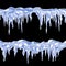 Icicles seamless patterns