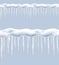 Icicles, seamless vector