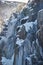 Icicles on Timberline Falls waterfall