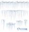 Icicles vector illustration