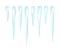 Icicles vector symbol, icon design. Winter illustration isolated on white background.