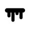 Icicles weather icon simple