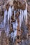 Icicles in a Winter Scenic Landscape in Zion National Park Utah