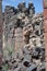 Ickahoney Post Office Stage Station Idaho brick and stone detail vertical