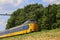 ICM Koploper intercity train of NS on train track between Zoetermeer and Gouda