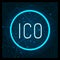 Ico Digital Virtual Money Financing Icon Vector