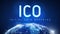 ICO initial coin offering banner.