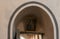 Icon above the entrance to the side hall of the Church of Nativity in Bethlehem in the Palestinian Authority, Israel