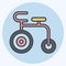 Icon Acrobatic Bike. related to France symbol. color mate style. simple design editable. simple illustration