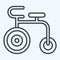 Icon Acrobatic Bike. related to France symbol. line style. simple design editable. simple illustration